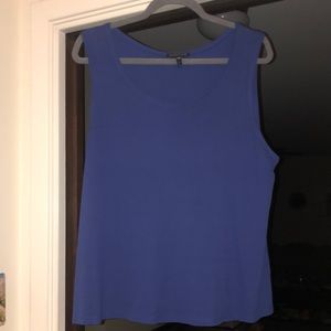 Eileen Fisher blue tank/shell. Size L